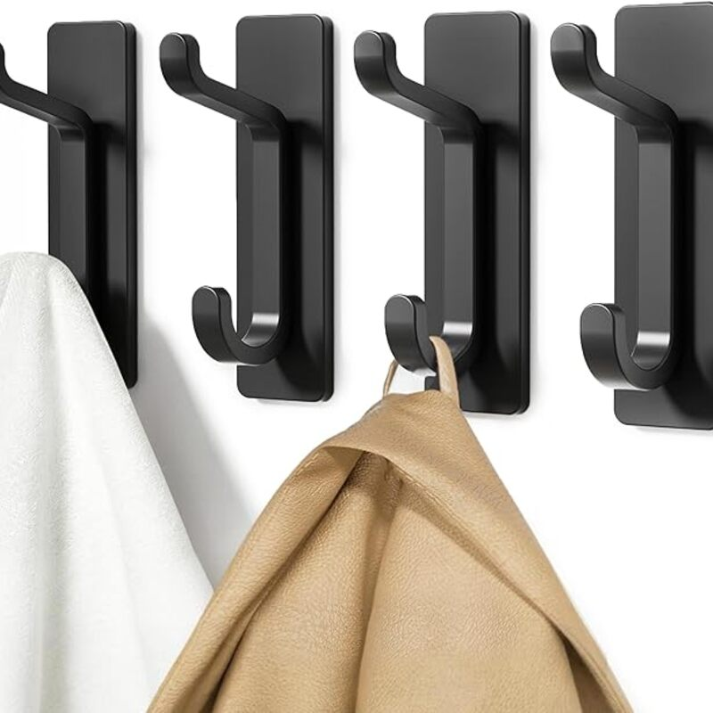pickpiff Wall Hooks for Coat and Towel: 13LB Strong Adhesive
