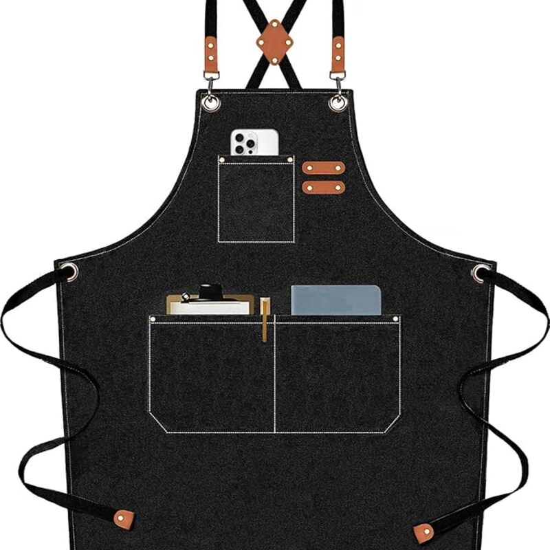 AFUN Chef Aprons for Men Women with Oversized Pockets,
