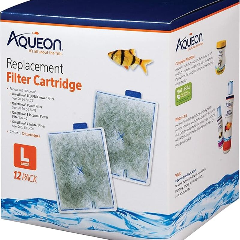 Aqueon Replacement Filter Cartridges Large - 12 pack
