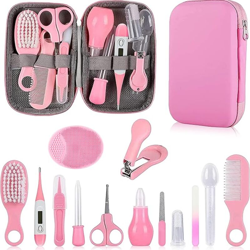Baby Grooming Kit, Infant Safety Care Set with Hair Brush