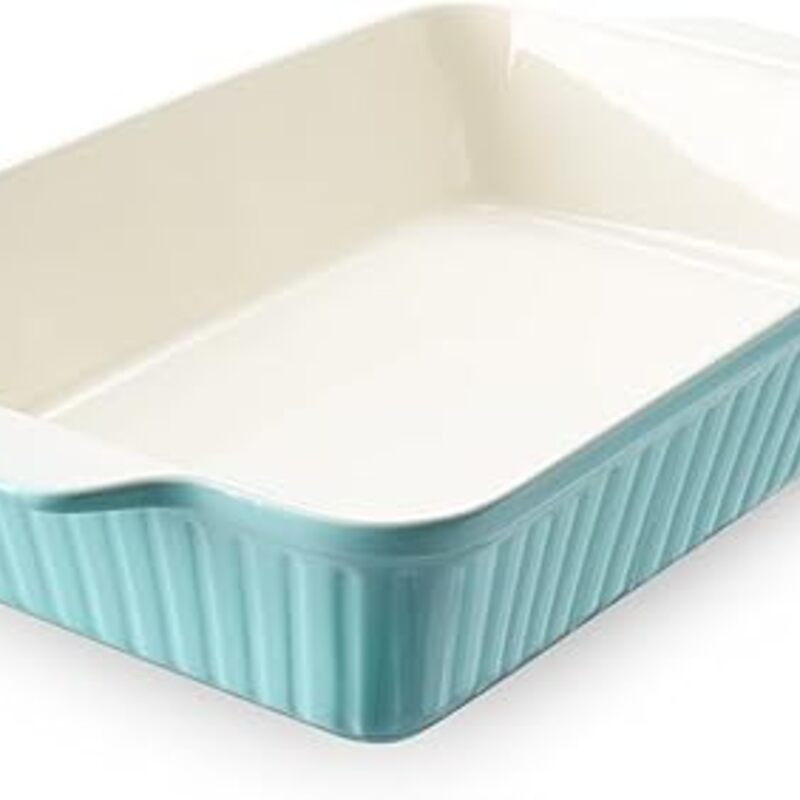DOWAN 9x13-inch Baking Dish, Deep Casserole Dishes for Oven,