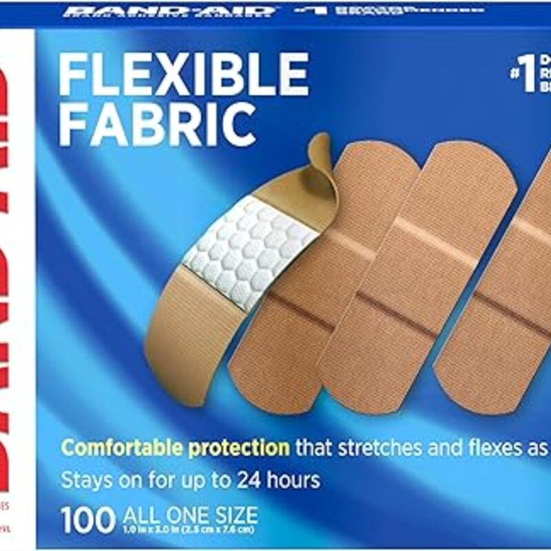 Band-Aid Brand Flexible Fabric Sterile Adhesive Bandages,