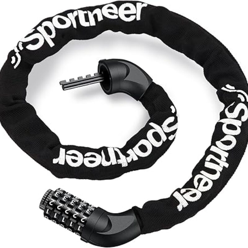 Sportneer Bike Lock: 5 Digit Combination High Security