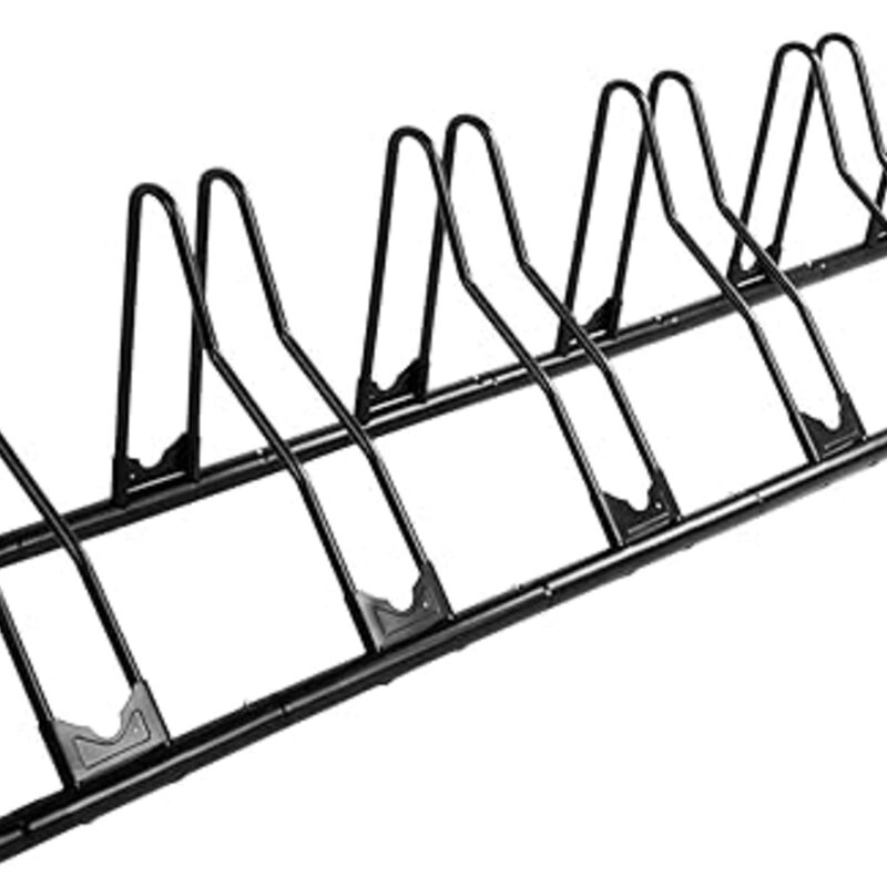 CyclingDeal Bike Rack Floor Parking Bike Stand for up to 6