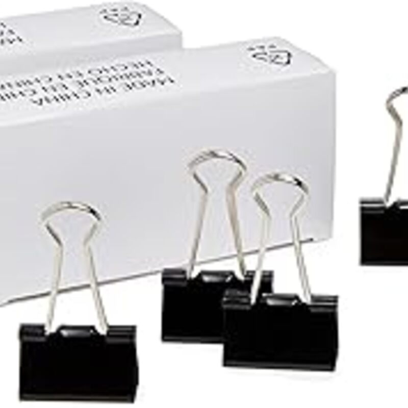 Amazon Basics Binder Paper Clips, Medium Clip (Small Box),