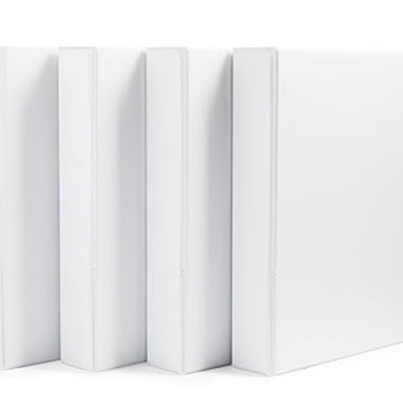 Amazon Basics 3 Ring Binders, 1.5 Inch, 4 Pack, D-Ring