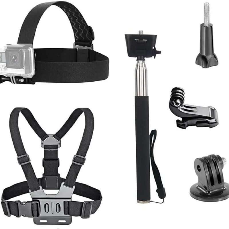 3 in 1 Universal Action Camera Accessories Kit - Head