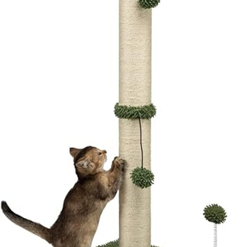 MECOOL 34“ Tall Cat Scratching Post Premium Basics Kitten