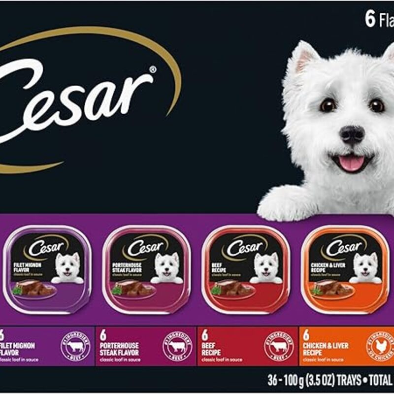 Cesar Wet Dog Food Classic Loaf in Sauce Grilled Chicken,
