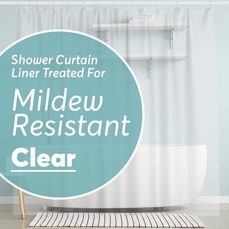 BigFoot Clear Shower Curtain Liner - 72x72 Odorless