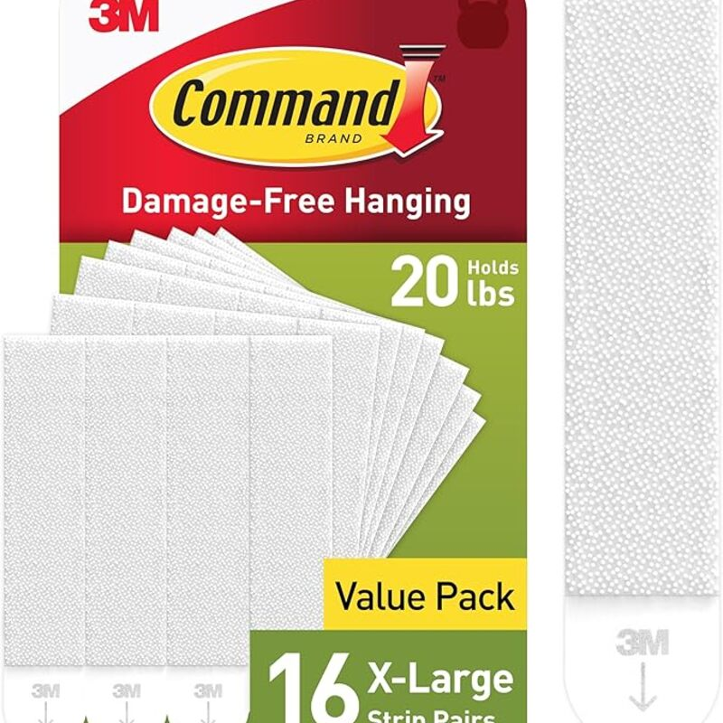 Command 20 lb XL Heavyweight Picture Hanging Strips 16 Pairs