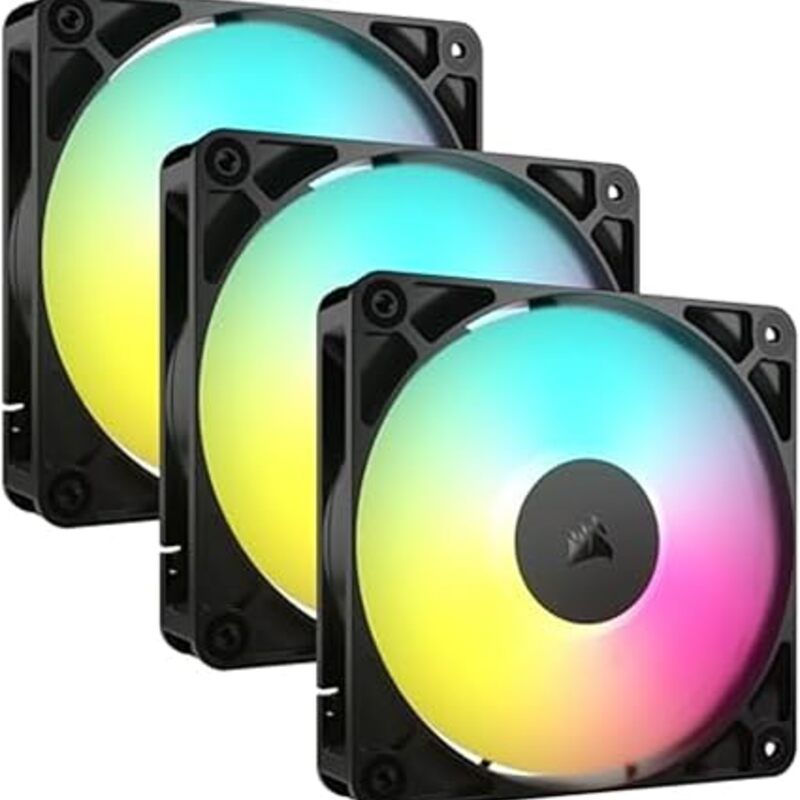 CORSAIR RS120 ARGB 120mm PWM Fans – Daisy-Chain Connection –