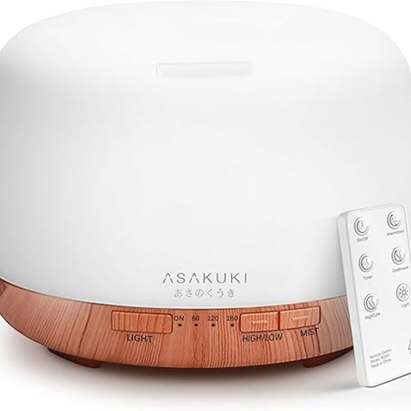 ASAKUKI Essential Oil Diffuser 500ml, Ultrasonic