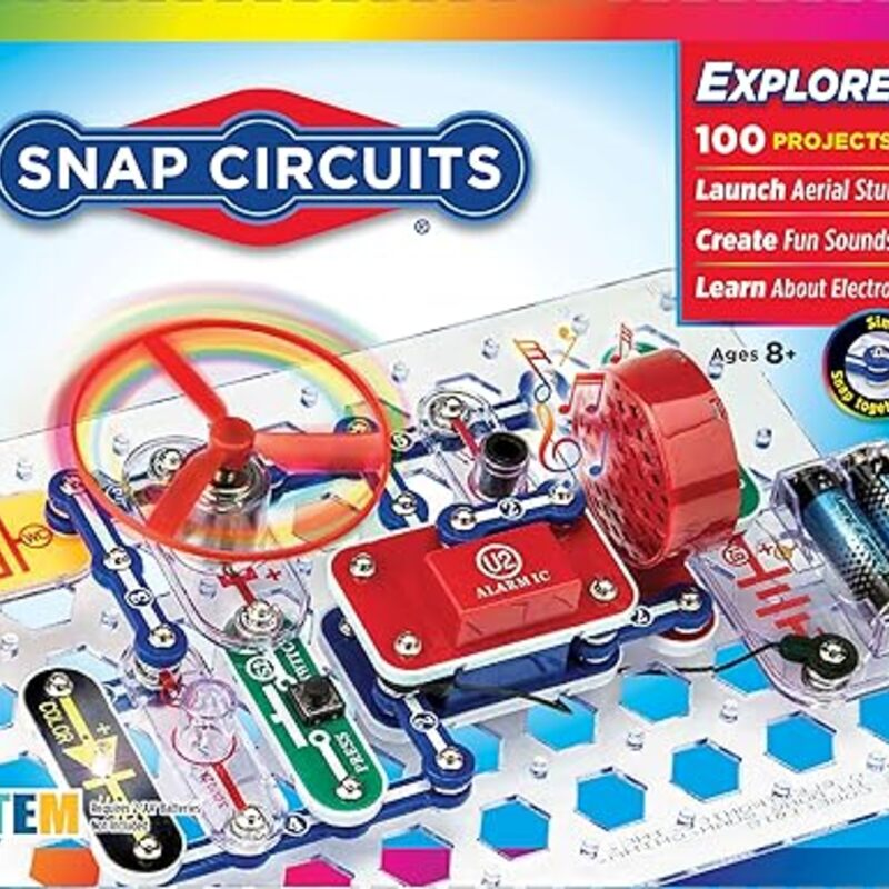 Snap Circuits Jr. SC-100 Electronics Exploration Kit, Over