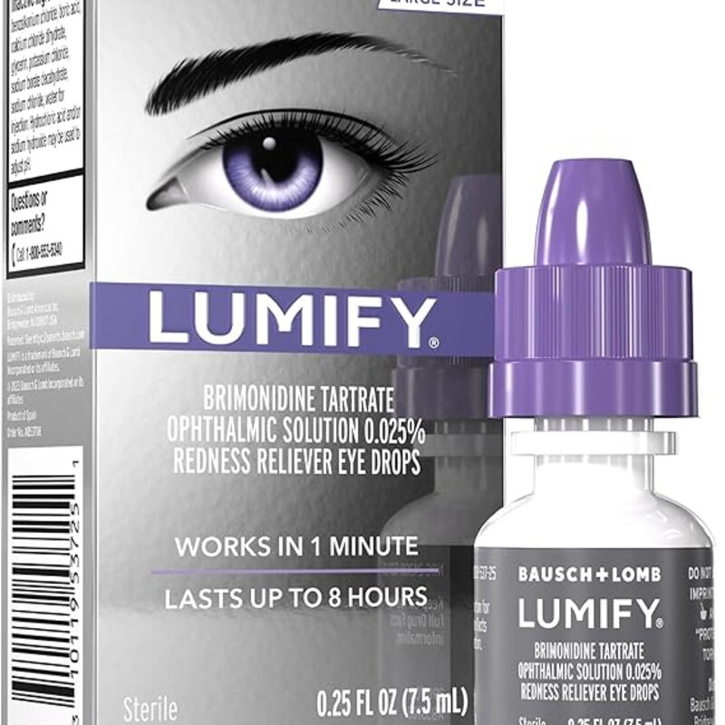LUMIFY Eye Drops for Red Eyes, Redness Reliever for Brighter