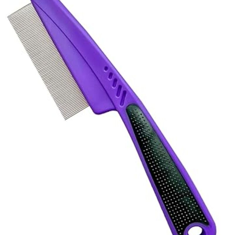 Yumflan Flea Comb with Rubber Handle, Flea and Tick Combs