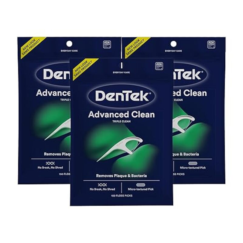 DenTek Advanced Clean Floss Picks with No Break & No Shred