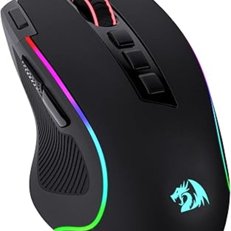 Redragon M612 Predator RGB Gaming Mouse, 8000 DPI Wired
