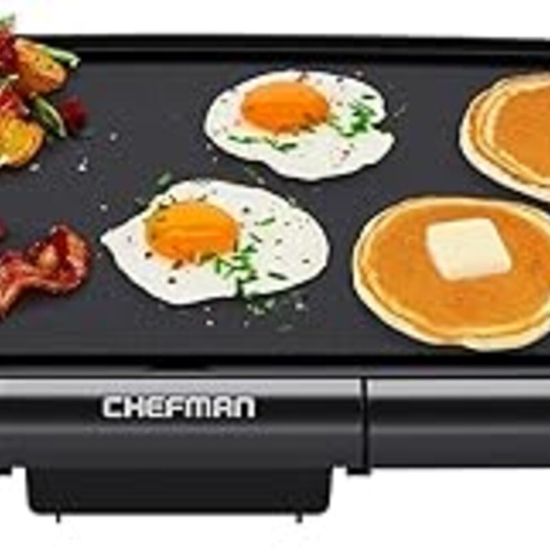 Chefman Electric Griddle with Removable Temperature Control,