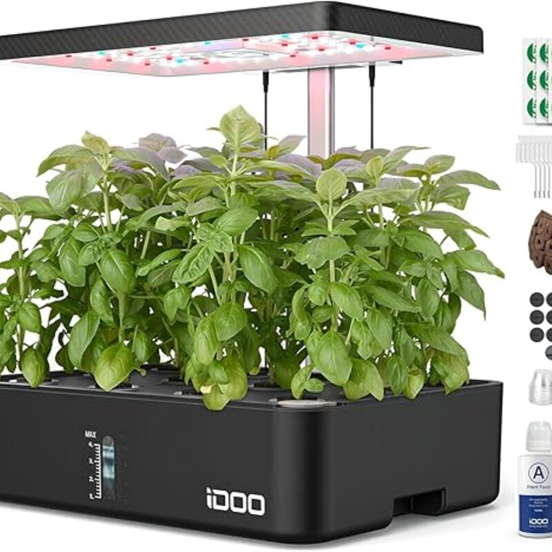 iDOO Hydroponics Growing System Kit 12Pods, Indoor Herb