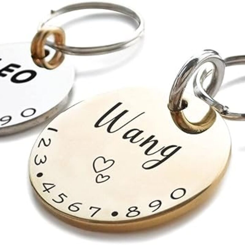 Cats Dogs ID Tags Personalized Lovely Symbols Pets Collar