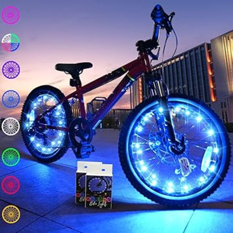 TINANA 2 Tire Pack LED Bike Wheel Lights Ultra Bright