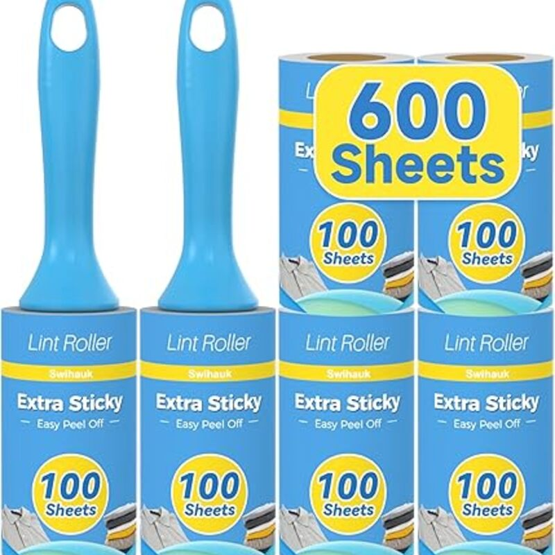 Swihauk 600 Sheets Extra Sticky Lint Rollers for Pet Hair,