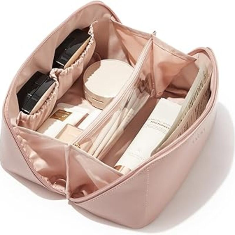 EACHY Travel Makeup Bag, Large Capacity Cosmetic Bag
