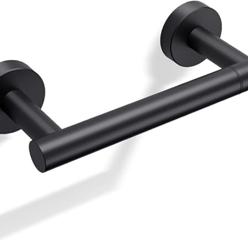 Day Moon™ Matte Black Toilet Paper Holder - Wall Mount