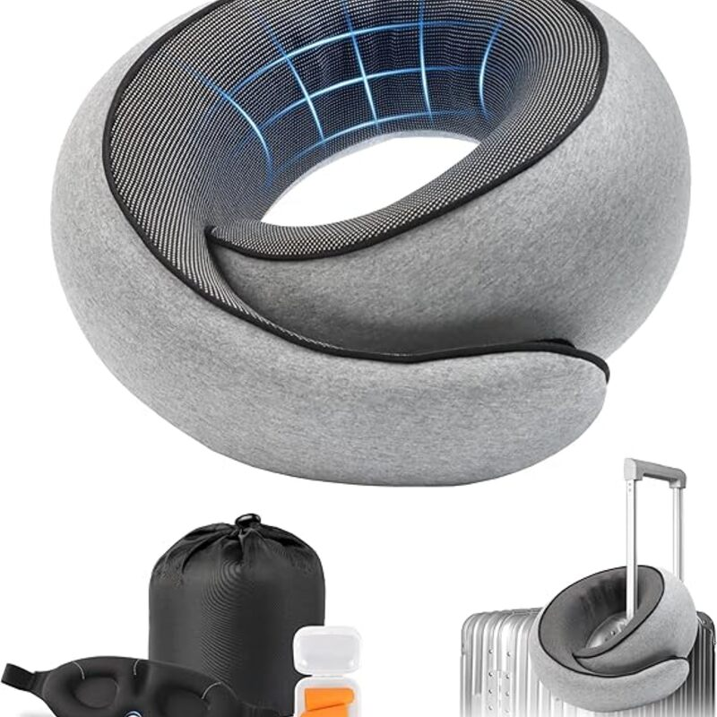 Purroch Advanced Memory Foam Neck Travel Pillow, Neck Pillow