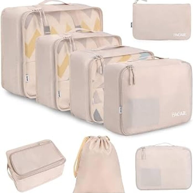 BAGAIL 8 Set Packing Cubes Luggage Packing Organizers