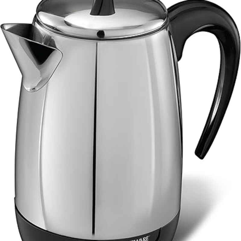Farberware Electric Coffee Percolator, Stainless Steel