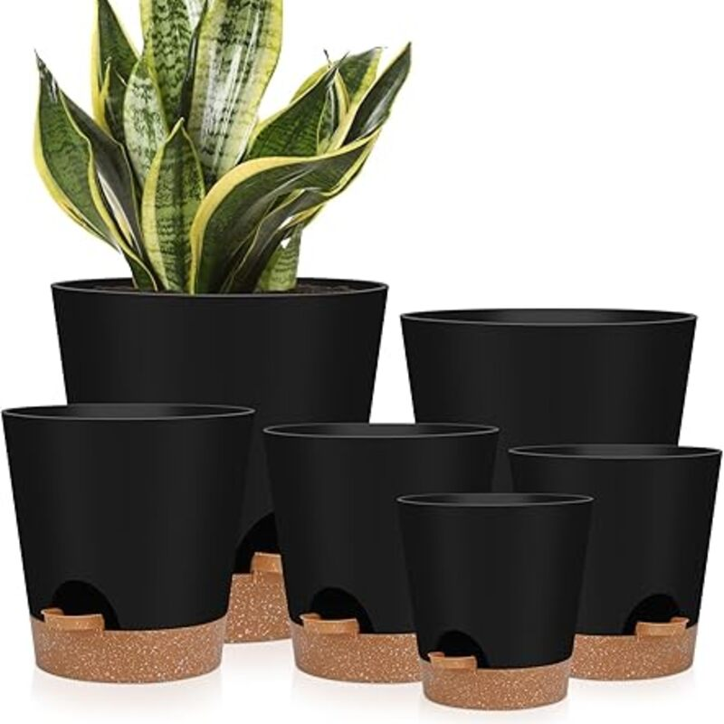 Indoor Self Watering Planters with Drainage Holes