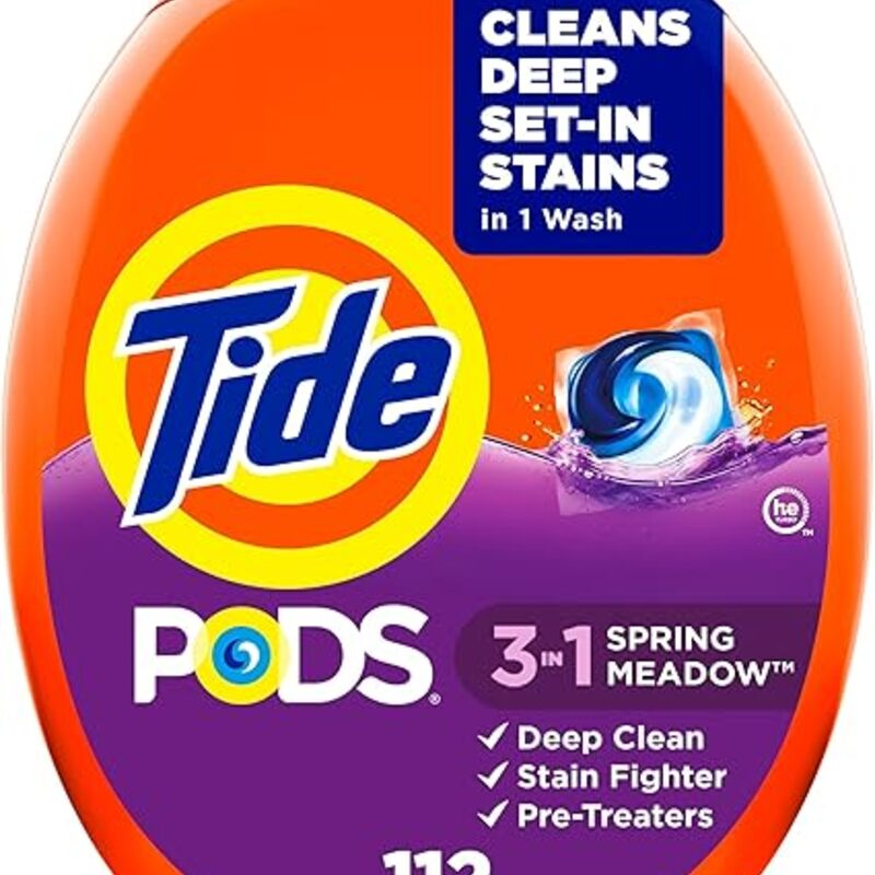 Tide PODS laundry detergent pacs, 3-in-1 Stain Remover, Odor