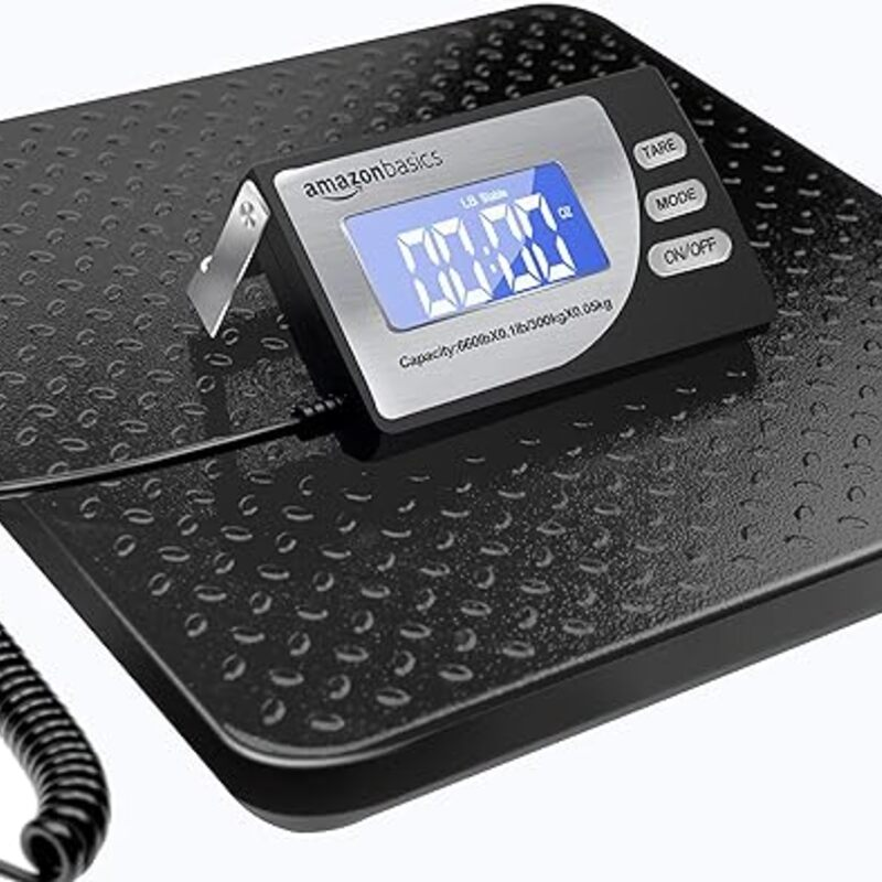 Amazon Basics Digital Postal Scale, Heavy Duty Weighing