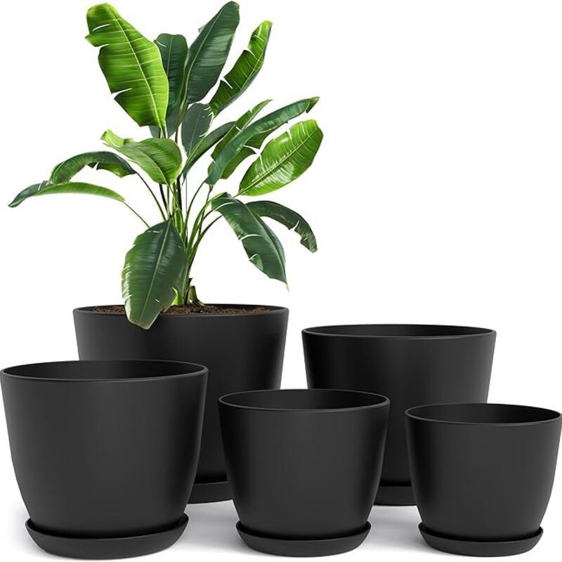 Utopia Home - Plant Pots Indoor with Drainage -