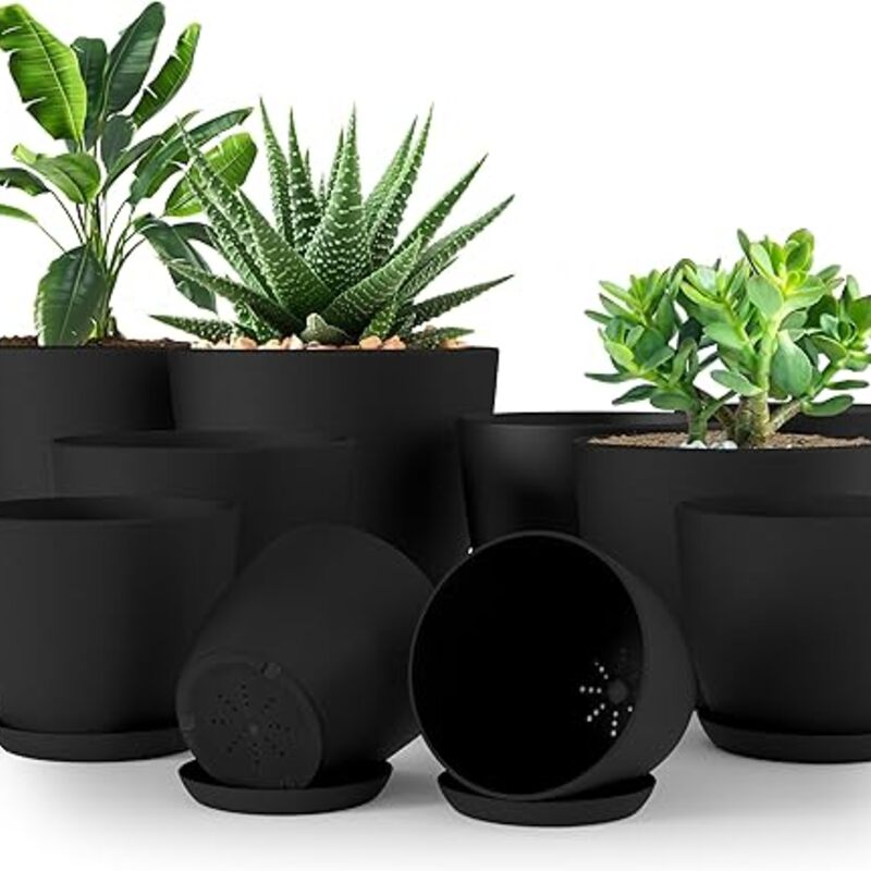 Utopia Home - Plant Pots Indoor with Drainage -