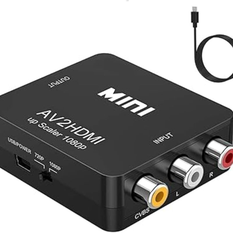 ABLEWE RCA to HDMI,AV to HDMI Converter, 1080P Mini RCA