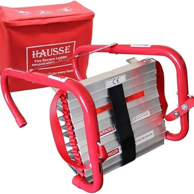 Hausse Retractable 2 Story Fire Escape Ladder, 13 Feet