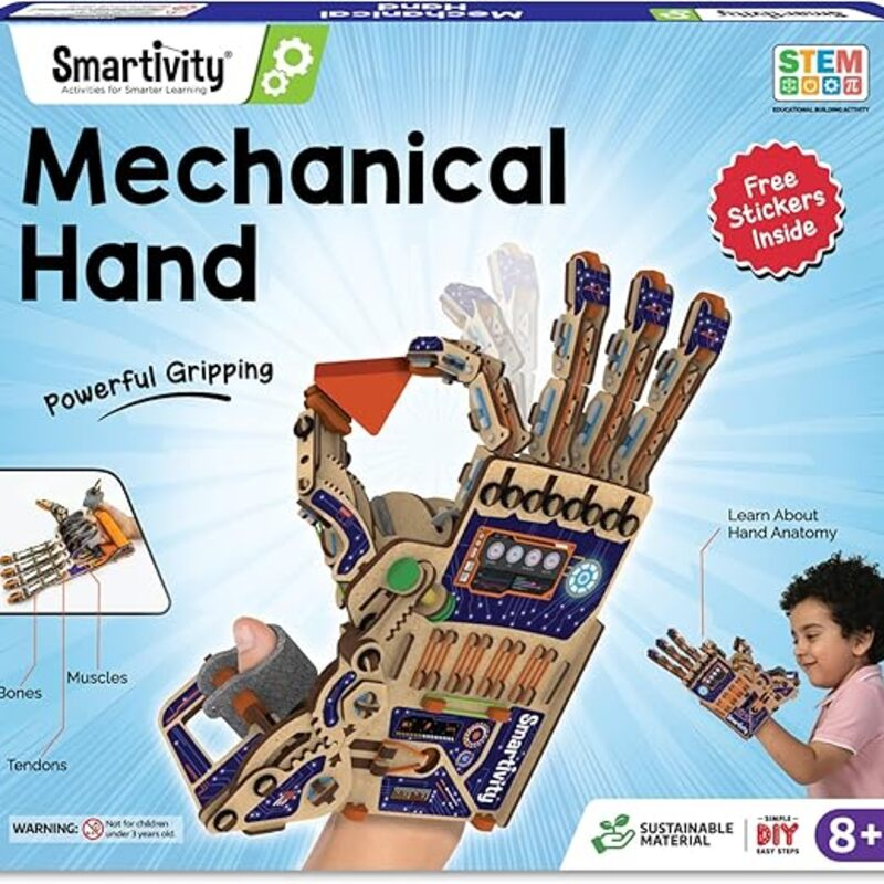 Smartivity DIY Robotic Mechanical Hand STEM Toy for Kids