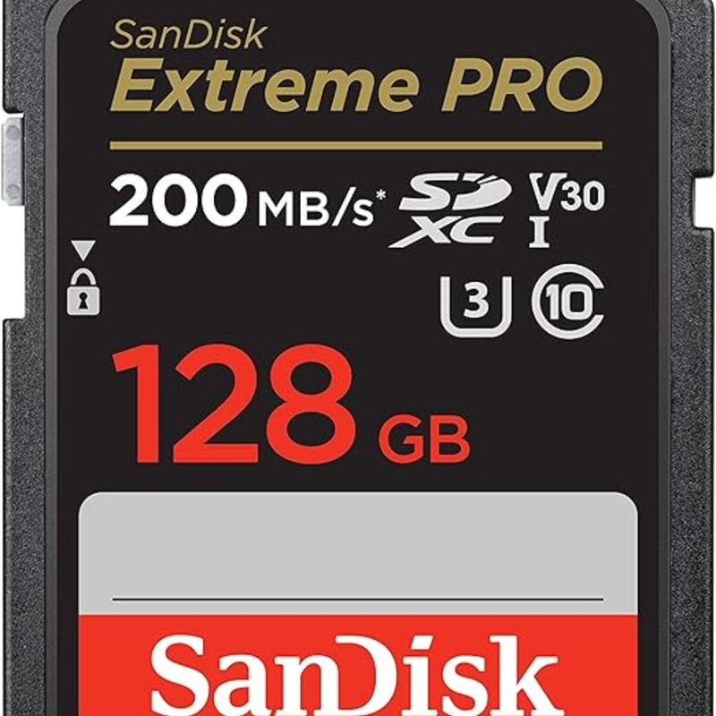 SanDisk 128GB Extreme PRO SDXC UHS-I Memory Card - C10,