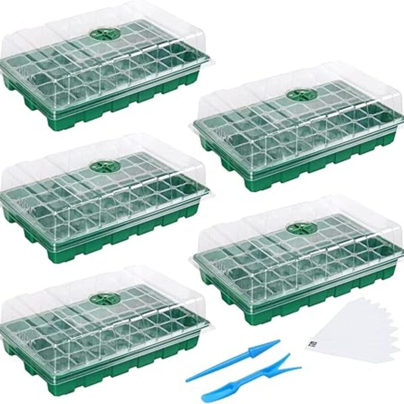 MIXC Seedling Trays Seed Starter Tray, 5-Pack Mini