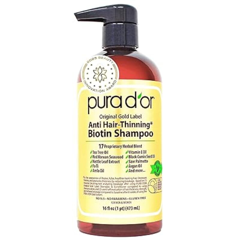 PURA D'OR Original Gold Label Anti-Thinning Shampoo –