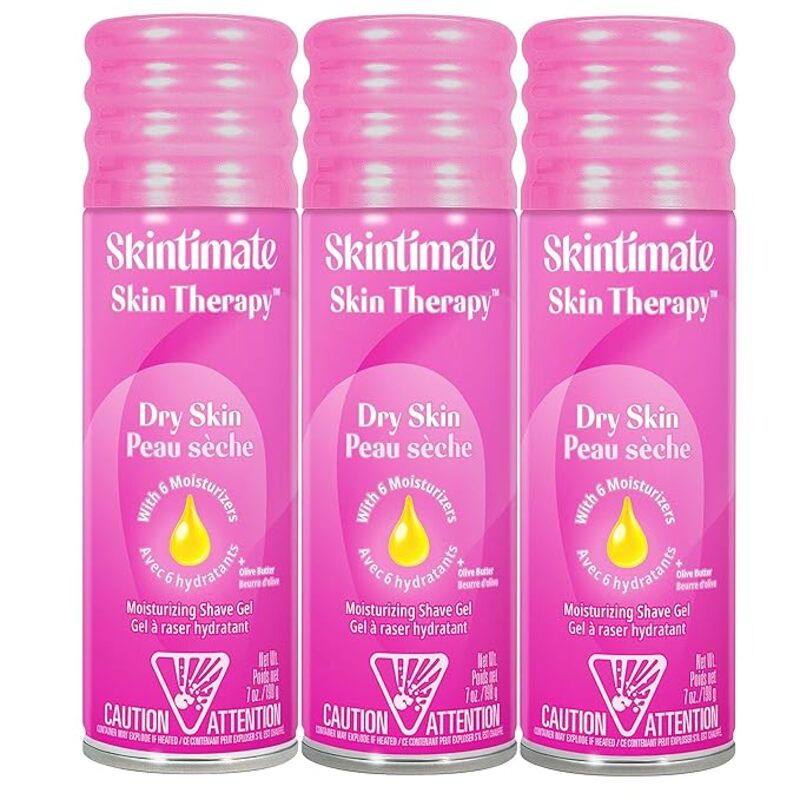 Skintimate Skin Therapy Dry Skin Shave Gel for Women, 3 Pack