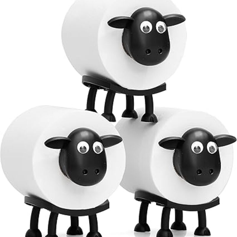 VELENTI Sheep Toilet Roll Holder, Free Standing Bathroom