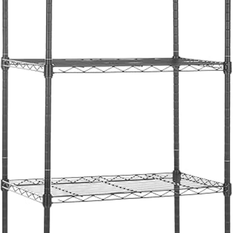 Amazon Basics 5-Shelf Multipurpose Adjustable Sturdy Steel