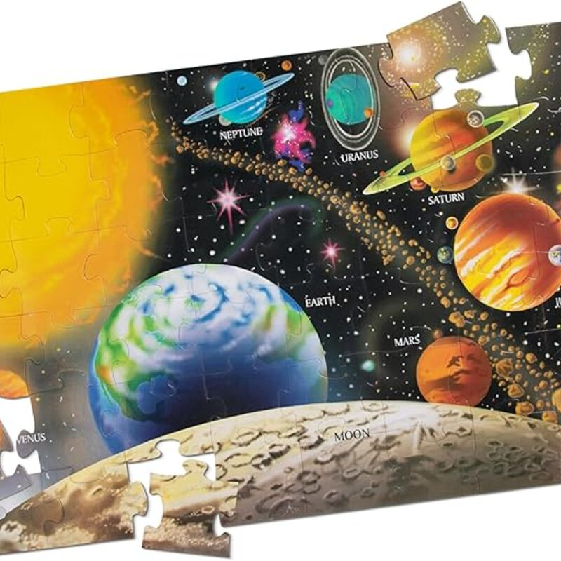 Melissa & Doug Solar System Floor Puzzle, 48 pc Jumbo Jigsaw
