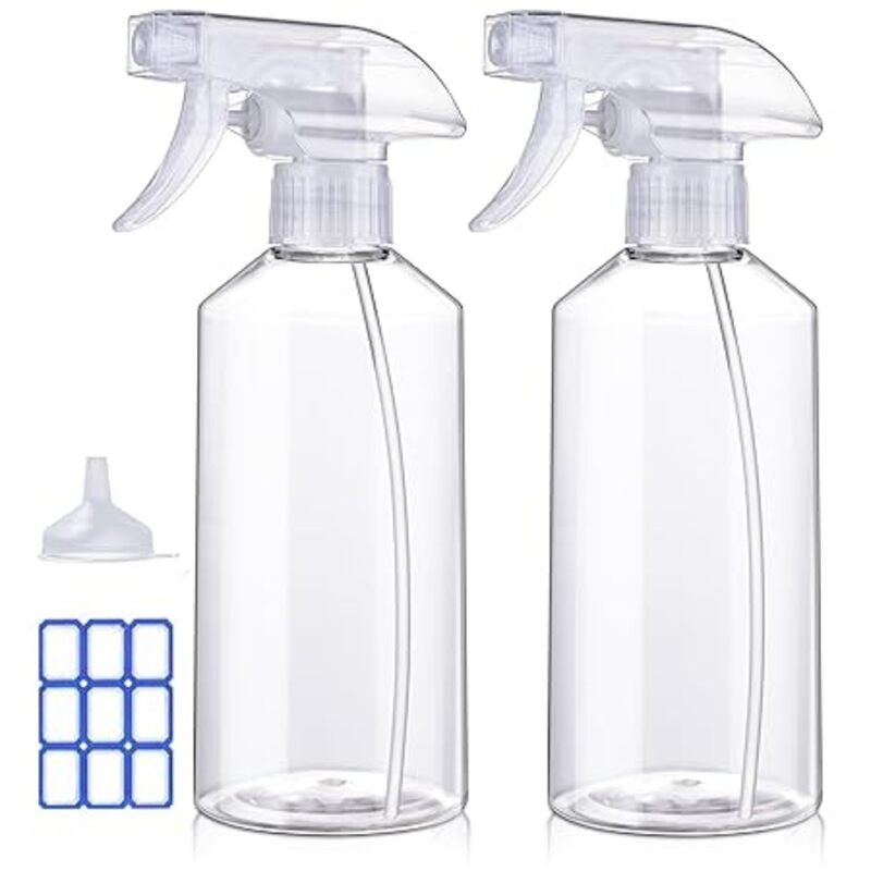 JohnBee Spray Bottles - 16.9oz/2Pack - Premium Adjustable
