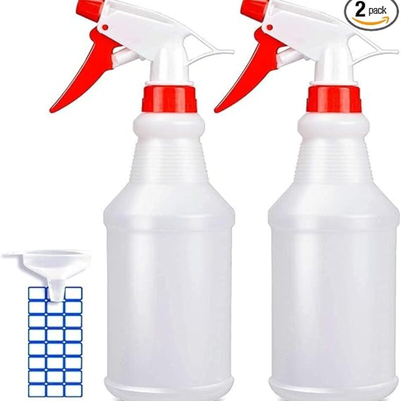 JohnBee Empty Spray Bottles (16oz/2Pack) - Adjustable
