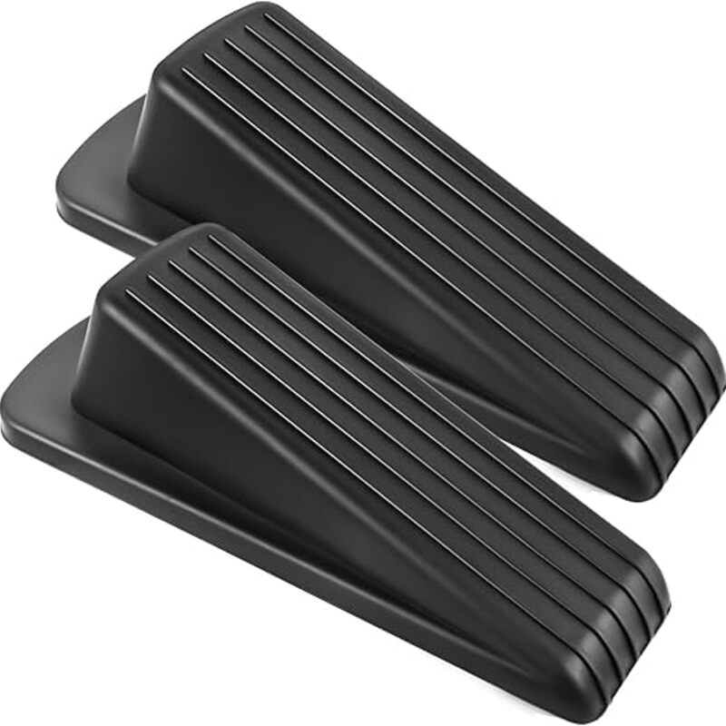Door Stoppers for Bottom of Door on Floor, Premium Rubber